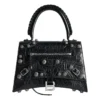 Bolso de mano mediano Hourglass X Le Cagole «Negro» 7815852AAY11000