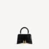 Bolso de mano para mujer «Hourglass» XS en negro Bolso de mano para mujer «Hourglass» XS en negro