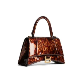 Bolso de mano pequeño Hourglass con estampado de caparazón de tortuga «Marrón» 5935462AAZK2126