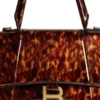 Bolso de mano pequeño Hourglass con estampado de caparazón de tortuga «Marrón» 5935462AAZK2126
