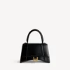 Bolso de mano pequeño para mujer «Hourglass» en negro Bolso de mano pequeño para mujer «Hourglass» en negro