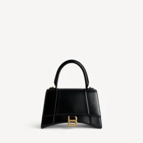 Bolso de mano pequeño para mujer «Hourglass» en negro