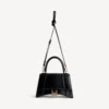 Bolso de mano pequeño para mujer «Hourglass» en negro Bolso de mano pequeño para mujer «Hourglass» en negro