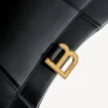 Bolso de mano pequeño para mujer «Hourglass» en negro Bolso de mano pequeño para mujer «Hourglass» en negro