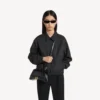 Bolso de mano pequeño para mujer «Hourglass» en negro Bolso de mano pequeño para mujer «Hourglass» en negro