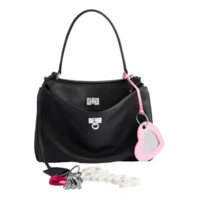 Bolso de mano pequeño Rodeo con efecto desgastado y un colgante «Negro» 7897792AA831000