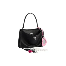 Bolso de mano pequeño Rodeo con efecto desgastado y un colgante «Negro» 7897792AA831000