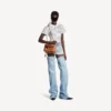 Bolso de mano Rodeo Mini para mujer en color marrón claro estilo vaquero Bolso de mano Rodeo Mini para mujer en color marrón claro estilo vaquero
