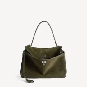 Bolso de mano Rodeo para mujer, tamaño mediano, en color caqui