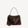 Bolso de mano Rodeo para mujer, tamaño mediano, en color espresso claro