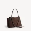 Bolso de mano Rodeo para mujer, tamaño mediano, en color espresso claro