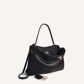 Bolso de mano Rodeo para mujer, tamaño mediano, en negro