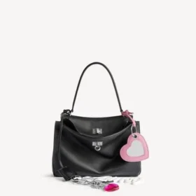 Bolso de mano «Rodeo» pequeño para mujer con colgantes, en negro Bolso de mano «Rodeo» pequeño para mujer con colgantes, en negro