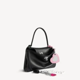 Bolso de mano «Rodeo» pequeño para mujer con colgantes, en negro Bolso de mano «Rodeo» pequeño para mujer con colgantes, en negro