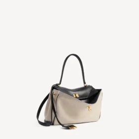 Bolso de mano Rodeo pequeño para mujer en beige/negro