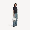 Bolso de mano Rodeo pequeño para mujer en blanco óptico Bolso de mano Rodeo pequeño para mujer en blanco óptico