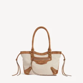 Bolso de playa «Le City» para mujer, tamaño pequeño, en beige/camel Bolso de playa «Le City» para mujer, tamaño pequeño, en beige/camel