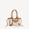 Bolso de playa «Le City» para mujer, tamaño pequeño, en beige/camel Bolso de playa «Le City» para mujer, tamaño pequeño, en beige/camel