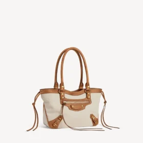 Bolso de playa «Le City» para mujer, tamaño pequeño, en beige/camel Bolso de playa «Le City» para mujer, tamaño pequeño, en beige/camel