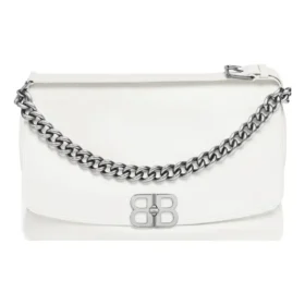 Bolso grande con solapa Bb Soft «Optic White» 7484882AAIY9001