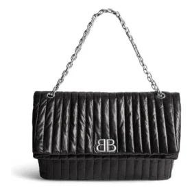 Bolso grande de cadena de Monaco acolchado «Negro» 7659332AASE1000