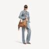 Bolso hobo «Le City» para mujer, tamaño mediano, en color camel Bolso hobo «Le City» para mujer, tamaño mediano, en color camel