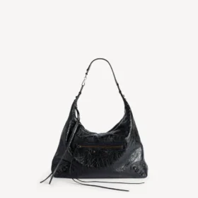 Bolso hobo «Le City» para mujer, tamaño mediano, en negro Bolso hobo «Le City» para mujer, tamaño mediano, en negro