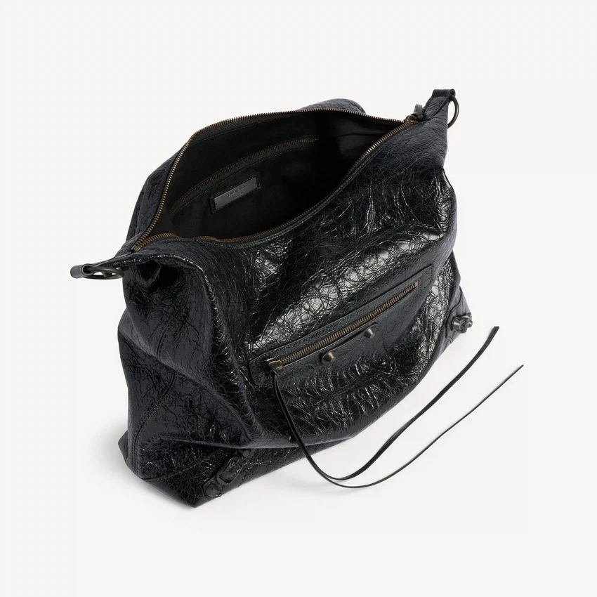Bolso hobo «Le City» para mujer, tamaño mediano, en negro Bolso hobo «Le City» para mujer, tamaño mediano, en negro