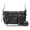 Bolso Le Cagole Xs con solapa y adornos «Negro» 7190822AAE31000