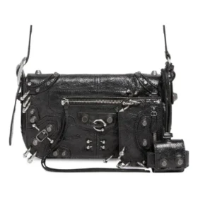 Bolso Le Cagole Xs con solapa y adornos «Negro» 7190822AAE31000