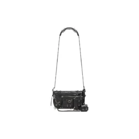 Bolso Le Cagole Xs con solapa y adornos «Negro» 7190822AAE31000