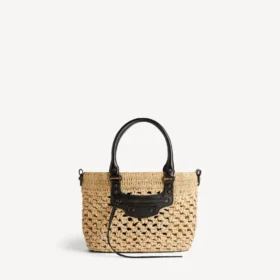 Bolso Le City Basket pequeño para mujer en natural/negro