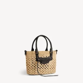Bolso Le City Basket pequeño para mujer en natural/negro