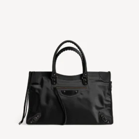 Bolso Le City grande para hombre en negro