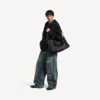 Bolso Le City grande para hombre en negro