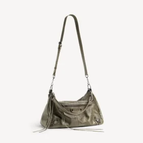 Bolso Le City Moto Medium para hombre en verde militar