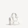Bolso «Le City» para mujer, pequeño, con tachuelas gigantes y pedrería, en blanco óptico Bolso «Le City» para mujer, pequeño, con tachuelas gigantes y pedrería, en blanco óptico