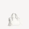 Bolso «Le City» para mujer, pequeño, con tachuelas gigantes y pedrería, en blanco óptico Bolso «Le City» para mujer, pequeño, con tachuelas gigantes y pedrería, en blanco óptico