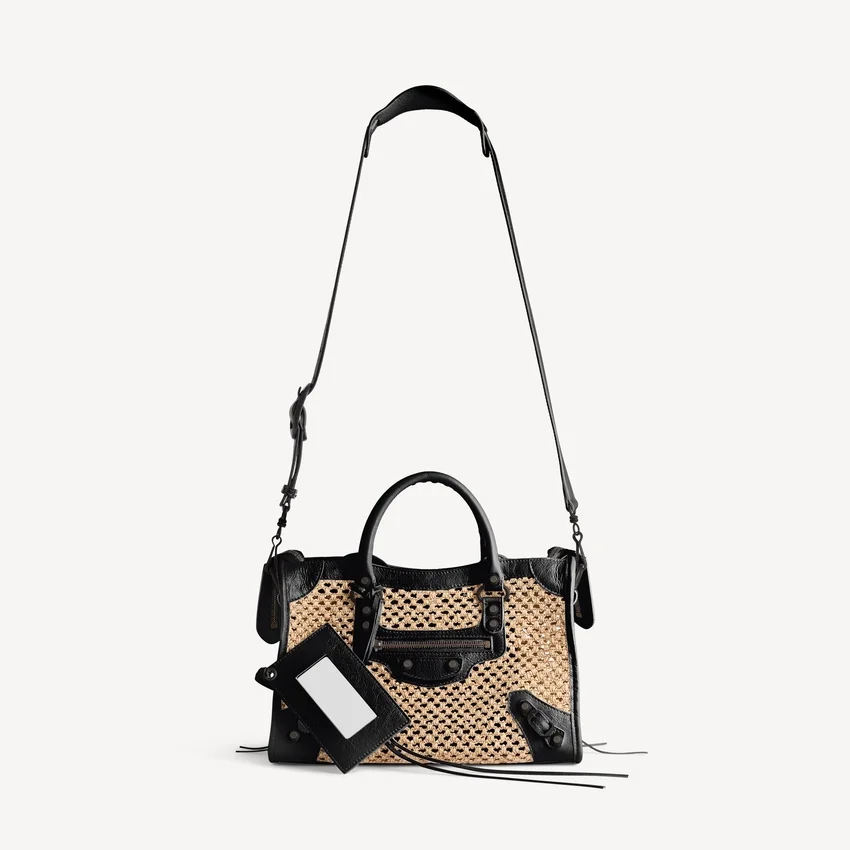 Bolso «Le City» pequeño para mujer en color natural/negro Bolso «Le City» pequeño para mujer en color natural/negro
