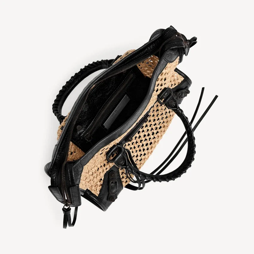 Bolso «Le City» pequeño para mujer en color natural/negro Bolso «Le City» pequeño para mujer en color natural/negro