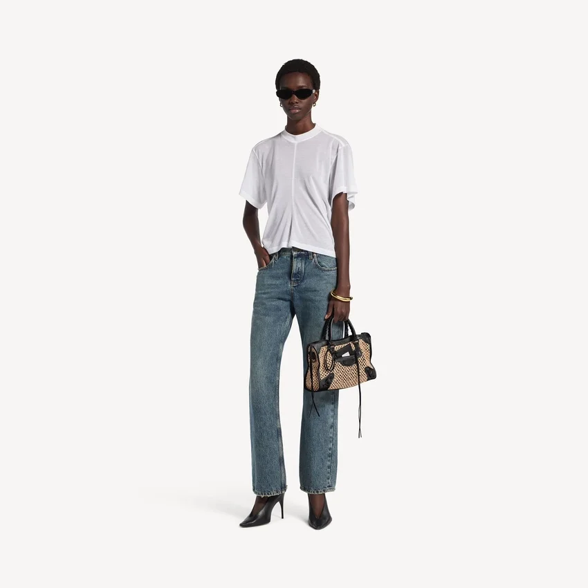 Bolso «Le City» pequeño para mujer en color natural/negro Bolso «Le City» pequeño para mujer en color natural/negro