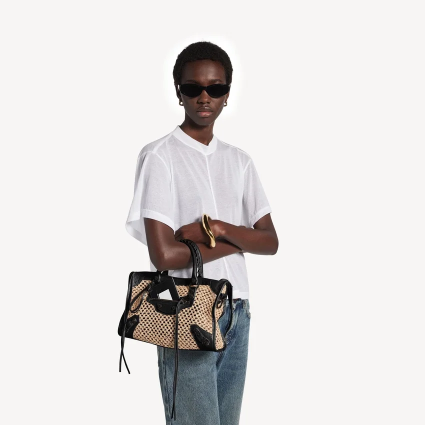 Bolso «Le City» pequeño para mujer en color natural/negro Bolso «Le City» pequeño para mujer en color natural/negro