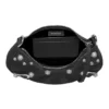 Bolso mini Le Cagole con cadena y relieve de cocodrilo «Negro» 69581423EJY1000