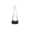 Bolso mini Le Cagole con cadena y relieve de cocodrilo «Negro» 69581423EJY1000