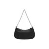 Bolso mini Le Cagole con cadena y relieve de cocodrilo «Negro» 69581423EJY1000