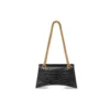 Bolso pequeño con cadena Crush con relieve de cocodrilo «Negro» 716351210IX1000