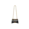 Bolso pequeño con cadena Crush con relieve de cocodrilo «Negro» 716351210IX1000