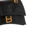 Bolso pequeño con cadena Crush con relieve de cocodrilo «Negro» 716351210IX1000