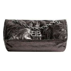 Bolso pequeño con cadena Monaco metalizado «Gris oscuro» 7659662AASD1314