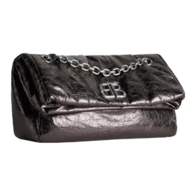 Bolso pequeño con cadena Monaco metalizado «Gris oscuro» 7659662AASD1314